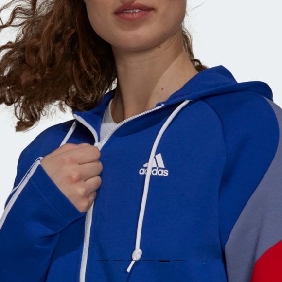 ADIDAS Sportswear Colorblock Jacket and Shorts Set - Picture 6 of 15